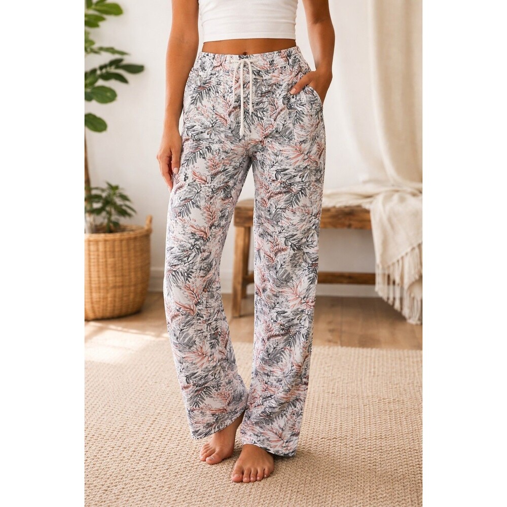 Cali 1850 Los Angeles Size XS Casual Linen Blend Pants Boho Cozy Pull On